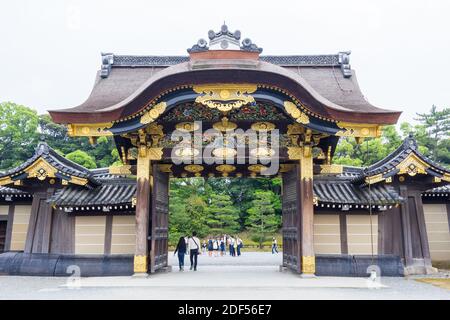 All'interno del Palazzo Imperiale di Kyoto, Giappone Foto Stock