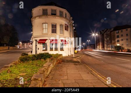 Il Cafe Marseille sulla corning Sheep Street e Broad Street vicino al centro città di Northampton, Inghilterra, Regno Unito. Foto Stock