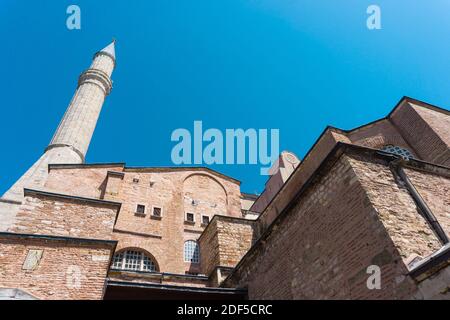 Hagia Sophia (Ayasofya) Museo. Il suo nome ufficiale è conosciuto come 'la moschea di Ayasofya-i Kebir'. Istanbul, Turchia. Foto Stock