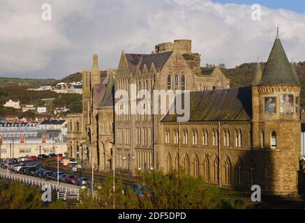 Il vecchio edificio universitario ad Aberystwyth, ora parte della Aberystwyth University. Foto Stock