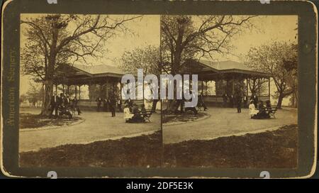 Music Pavillion, Druid Hill Park., still image, Stereographs, 1850 - 1930 Foto Stock