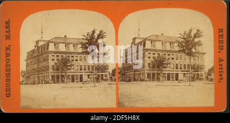 Vista del piccolo blocco, Georgetown., immagine fissa, Stereographs, 1850 - 1930, Reed, S. C. Foto Stock