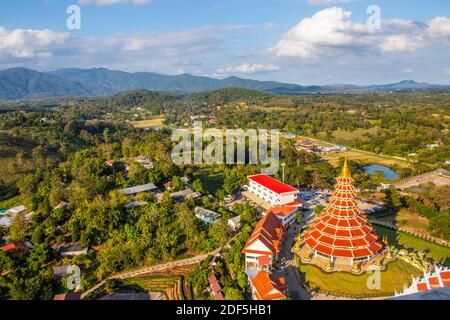 Wat Huay Pla Kang Chiang Rai Thailandia del Nord Foto Stock