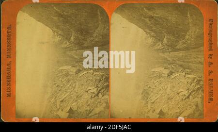 Minnehaha, Minnesota., immagine fissa, Stereographs, 1850 - 1930, Palmer, A. A Foto Stock