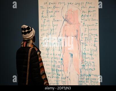 Londra, Regno Unito. 3 dicembre 2020. 'Sono l'ultimo del mio genere' di Tracey Emin 2019. Anteprima alla Royal Academy di una mostra di Tracey Emin e Edvard Munch che si svolge dal 7 dicembre al 28 febbraio 2021. Credit: Mark Thomas/Alamy Live News Foto Stock