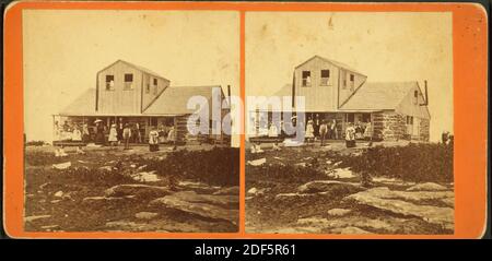 Summit House, Wachusett Mountain., immagine fissa, Stereographs, 1850 - 1930, Molton, J. C. Foto Stock