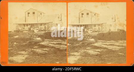 Summit House, Wachusett Mountain., immagine fissa, Stereographs, 1850 - 1930, Molton, J. C. Foto Stock