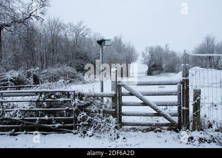 M25 Colne Valley zona di servizio autostrada Sito proposto, Iver Heath, Bucks - applicazione di pianificazione PL/20/4332/OA Foto Stock