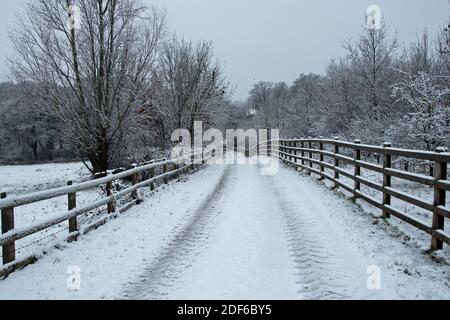 M25 Colne Valley zona di servizio autostrada Sito proposto, Iver Heath, Bucks - applicazione di pianificazione PL/20/4332/OA Foto Stock