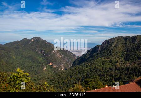 Doi Nang non, montagne di confine tra Thailandia e Myanmar Foto Stock