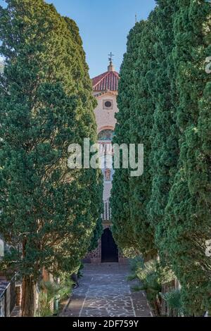 Monastero dei Carmelitani Scalzi nel deserto delle Palme, XVIII secolo, Comunità religiosa e Centro di Spiritualità, Benicassim, Castello, Foto Stock