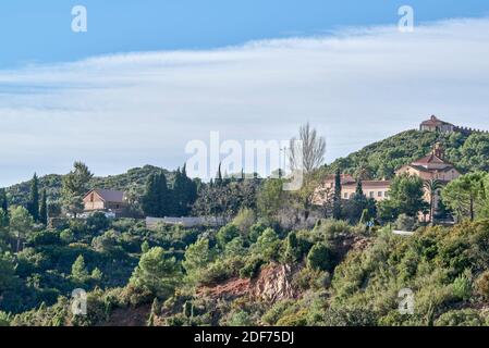 Monastero dei Carmelitani Scalzi nel deserto delle Palme, XVIII secolo, Comunità religiosa e Centro di Spiritualità, Benicassim, Castello, Foto Stock