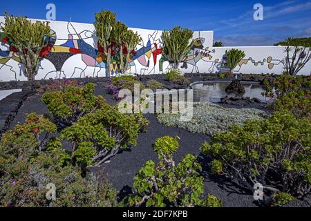 Spagna, Isole Canarie, Lanzarote, la Fondazione Cesar Manrique nel villaggio di Tahiche Foto Stock