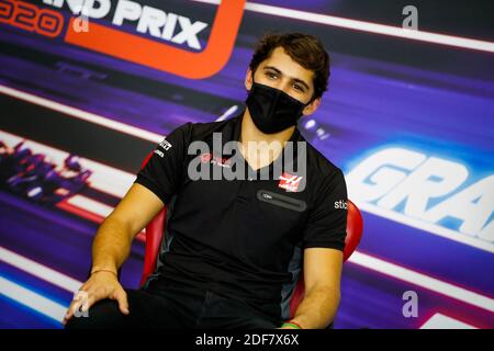 Sakhir, Bahrein. 3 dicembre 2020. FITTIPALDI Pietro (bra), riserva driver del Team di F1 Haas, ritratto, conferenza stampa durante il Gran Premio Rolex Sakhir 2020 di Formula 1, dal 4 al 6 dicembre 2020 sul circuito Internazionale del Bahrain, a Sakhir, Bahrain - Foto Florent Gooden / DPPI / LM Credit: Gruppo editoriale LiveMedia/Alamy Live News Foto Stock