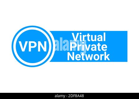 VPN, simbolo della rete privata virtuale Foto Stock