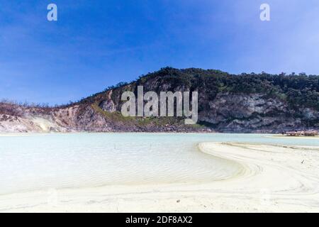 Kawah Putih a Bandung, Indonesia Foto Stock