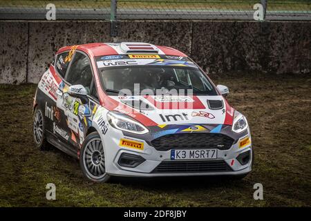 Monza, Italia. 3 dicembre 2020. 38 Martins SESKS (LVA), Renars FRANCIS (LVA), FORD Fiesta, JWRC azione, durante l'ACI Rally Monza 2020, 7° appuntamento del Campionato FIA WRC 2020 dal 3 all'8 dicembre 2020 a Monza, Brianza in Italia - Foto Grégory Lenenmand / DPPI / LM Credit: Paola Benini/Alamy Live News Foto Stock