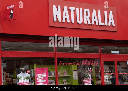 Un segno negozio di Naturalia negozio, il 30 aprile 2020 a Saint Maur des Fosses, Francia. Foto di David Niviere/ABACAPRESS.COM Foto Stock