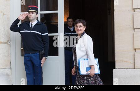 Il Ministro francese d'oltremare Annick Girardin durante un comitato interministeriale per il turismo a Parigi, in Francia, il 14 maggio 2020. Foto di Jacques Vitt/piscina/ABACAPRESS.COM Foto Stock