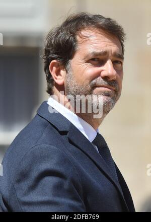 Christophe Castaner lascia il Palazzo Elysee dopo una riunione settimanale del gabinetto a Parigi, in Francia, il 24 giugno 2020. Foto di Christian Liegi/ABACAPRESS.COM Foto Stock