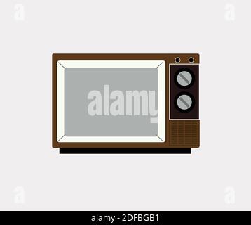 design delle icone della televisione Illustrazione Vettoriale