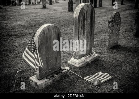 Il Cimitero superiore a Phillipston, Massachusetts Foto Stock