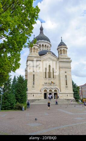 La sorprendente Dormizione della Cattedrale di Theotokos, Cluj-Napoca, Romania Foto Stock