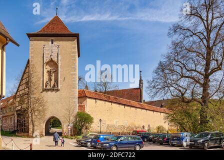 Impressioni sul villaggio e il complesso del palazzo e del monastero di Bebenhausen vicino a Tübingen, Baden-Württemberg, Germania. Foto Stock