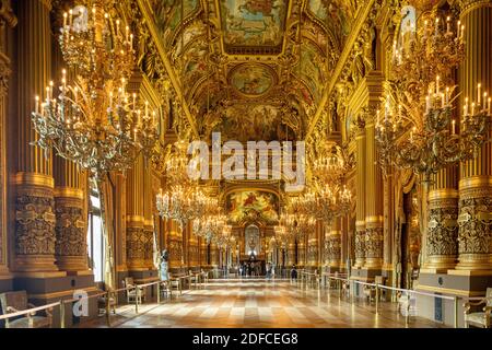 Francia, Parigi, l'Opera Garnier, Giornate del Patrimonio, il Grand Foyer Foto Stock