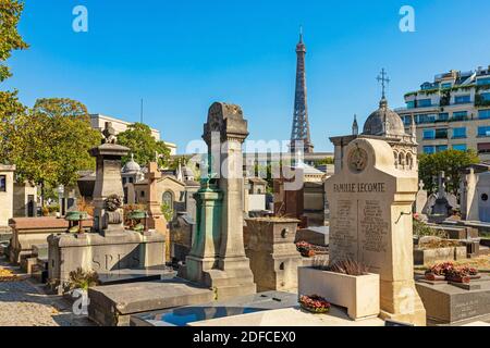 Francia, Parigi, il cimitero di Passy Foto Stock