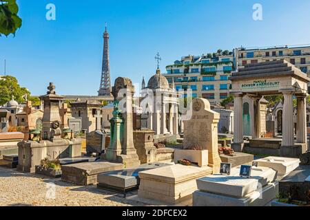 Francia, Parigi, il cimitero di Passy Foto Stock