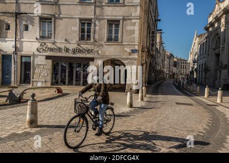 LOCKDOWN A LA ROCHELLE DURANTE LA PANDEMIA COVID-19, (17) CHARENTE-MARITIME, NOUVELLE AQUITAINE, FRANCIA Foto Stock