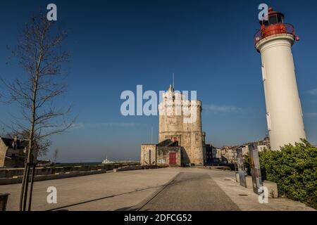 LOCKDOWN A LA ROCHELLE DURANTE LA PANDEMIA COVID-19, (17) CHARENTE-MARITIME, NOUVELLE AQUITAINE, FRANCIA Foto Stock