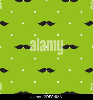 Baffi modello senza giunture, Padre s giorno sfondo Vector Illustrazione EPS10 Illustrazione Vettoriale