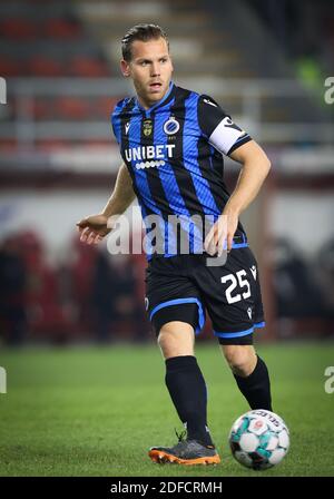 Mouscron, Belgio. 28 Nov 2020. Il Ruud Vormer del Club ha ritratto in azione durante la partita della Jupiler Pro League tra Royal Excel Mouscron e Club Brugge KV, sabato 28 novembre 2020 a Mouscron, il giorno 14 della prima divisione della 'Jupiler Pro League' del campionato di calcio belga. BELGA PHOTO VIRGINIE LEFOUR Credit: Pro Shots/Alamy Live News Foto Stock