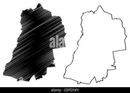 Grafton County, New Hampshire (Stati Uniti, Stati Uniti d'America, Stati Uniti, Stati Uniti, Stati Uniti) mappa vettoriale illustrazione, schizzo scribbling Grafton mappa Illustrazione Vettoriale