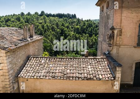 Via del villaggio Bonnieux, Provenza, Francia, Europa Foto Stock