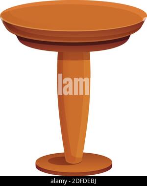 Icona del supporto da tavolo in legno. Cartoon di legno tavolo stand icona vettoriale per web design isolato su sfondo bianco Illustrazione Vettoriale