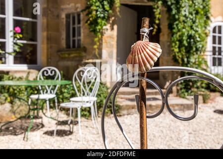 GUESTHOUSE PER I PELLEGRINI A SANTIAGO DE COMPOSTELA (VIA DI SAN GIACOMO), VEZELAY, YONNE, BORGOGNA, FRANCIA Foto Stock