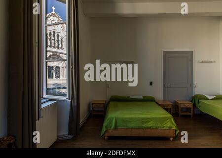 GUESTHOUSE PER I PELLEGRINI A SANTIAGO DE COMPOSTELA (VIA DI SAN GIACOMO), VEZELAY, YONNE, BORGOGNA, FRANCIA Foto Stock