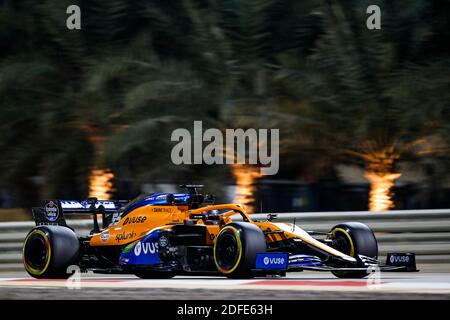 55 SAINZ Carlos (spa), McLaren Renault F1 MCL35, azione durante la Formula 1 Rolex Sakhir Grand Prix 2020, dal 4 al 6 dicembre 2020 sul circuito Internazionale del Bahrain, a Sakhir, Bahrain - Foto Antonin Vincent / DPPI / LM Foto Stock