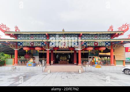 All'interno del tempio Puh Toh Tze a Kota Kinabalu, Sabah, Malesia Foto Stock