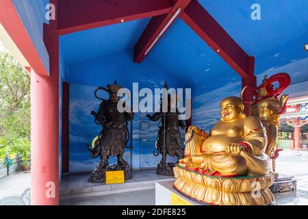 All'interno del tempio Puh Toh Tze a Kota Kinabalu, Sabah, Malesia Foto Stock