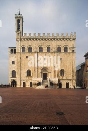 Palazzo dei Consoli, Gubbio, Umbria, Centro Italia Foto Stock