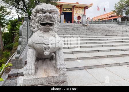 All'interno del tempio Puh Toh Tze a Kota Kinabalu, Sabah, Malesia Foto Stock