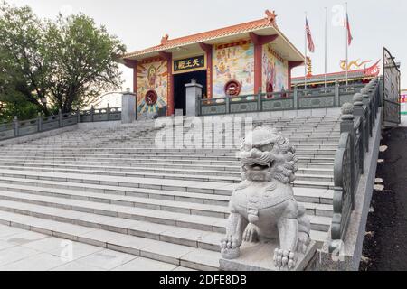 All'interno del tempio Puh Toh Tze a Kota Kinabalu, Sabah, Malesia Foto Stock