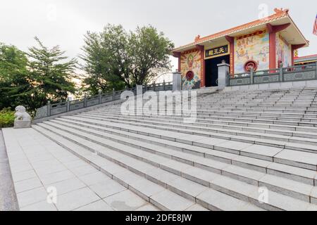 All'interno del tempio Puh Toh Tze a Kota Kinabalu, Sabah, Malesia Foto Stock