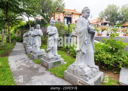 All'interno del tempio Puh Toh Tze a Kota Kinabalu, Sabah, Malesia Foto Stock