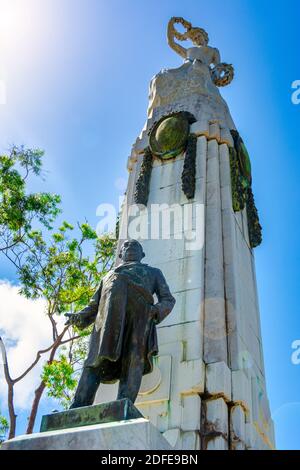 Statua o monumento di José Miguel Gomez, Santa Clara, Cuba Foto Stock