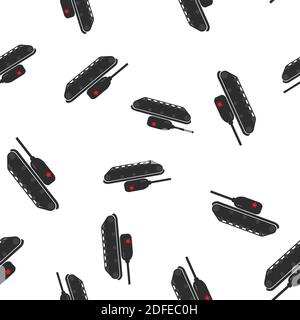 Sfondo con ripetizione senza giunture con illustrazione Tank.Vector. EPS10 Illustrazione Vettoriale